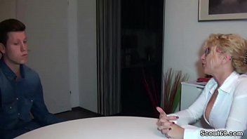 best one horny mom helps young boy with his first fuck best