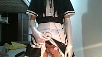 best little femboy maid swallows his own cum best