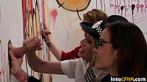 best multiple gloryhole cfnm femdoms wank submissive dicks best