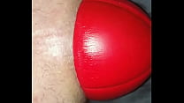best huge 12 cm wide football in my stretched ass watch it slide out up close best