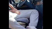 best hippie having fun in the car out in public best