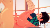 best frost kimetsu no yaiba yaoi hentai 3d tanjiro is fucked by inosuke on the table best