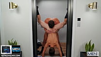 best leion stud jj knight eats out twinks joey mills tight small butt pounds him in an elevator men follow and watch best