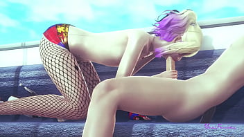 best نيك suicide squad yaoi observe harley quinn femboy skills with her hand and mouth sissy japanese asian manga anime best