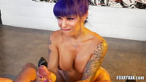 best big tits latina ts foxxy makes her lover cum from pov bj best