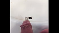best pierced cock with large prince albert pa jewelry pissing in sink best