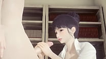 best hentai uncensored shoko jerks off and cums on her face and gets fucked while grabbing her tits japanese asian best