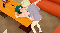 best sharing my hero academia yaoi bakugou fucks deku in a karaoke while uraraka looks on manga anime porn hardsex best