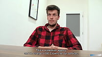 best sweet looking twink sucks his future boss dick on his first day and bends over to secure his job bigstr best