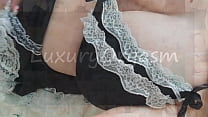 best video busty stepsister put on sexy lingerie and started playing with her big tits best