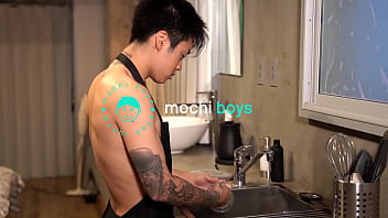 best japanese twink seduced in the kitchen fucked best
