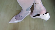 best kaylin beige patent eks leather high heels and nylons shoeplay by isabellesandrine best