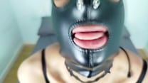best suny petty bdsm slut sucking cock deepthroat slapping and spitting her face with slave leather mask best