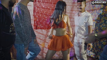 best desi bihari chapri live nude dance show with hot girl pratibha and all boys best