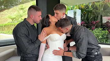 best gangbang for san valentin to steffy moreno double penetration and oral creampie and deep anal best