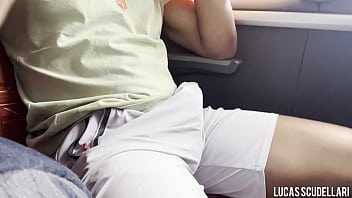 best jerking off on the last seat of the bus with a police officer nearby best